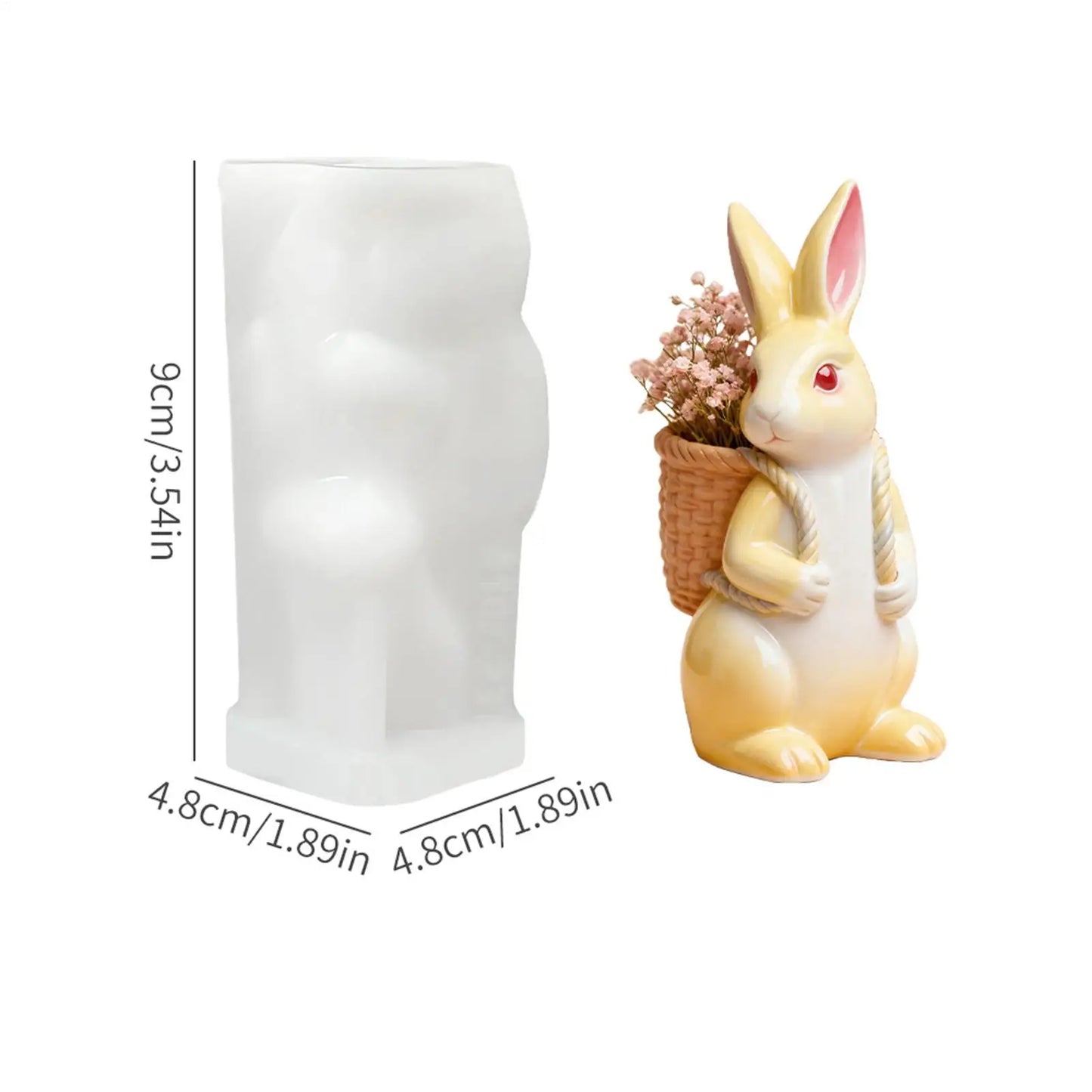 Moule Silicone Lapin Décoratif 3D