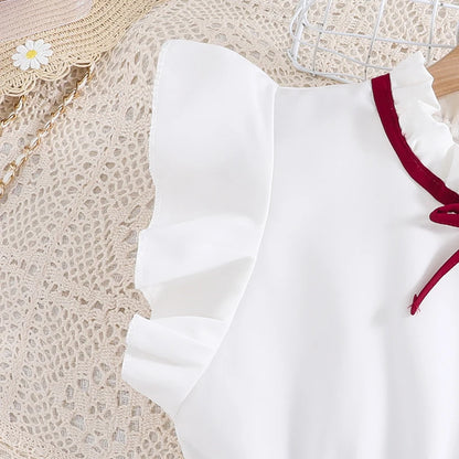 Ensemble chic jupe plissée – Style coréen (Fille)