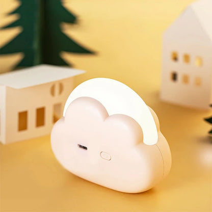 Veilleuse Nuage Lumineux™ – Lampe LED Rechargeable pour Chambre Bébé