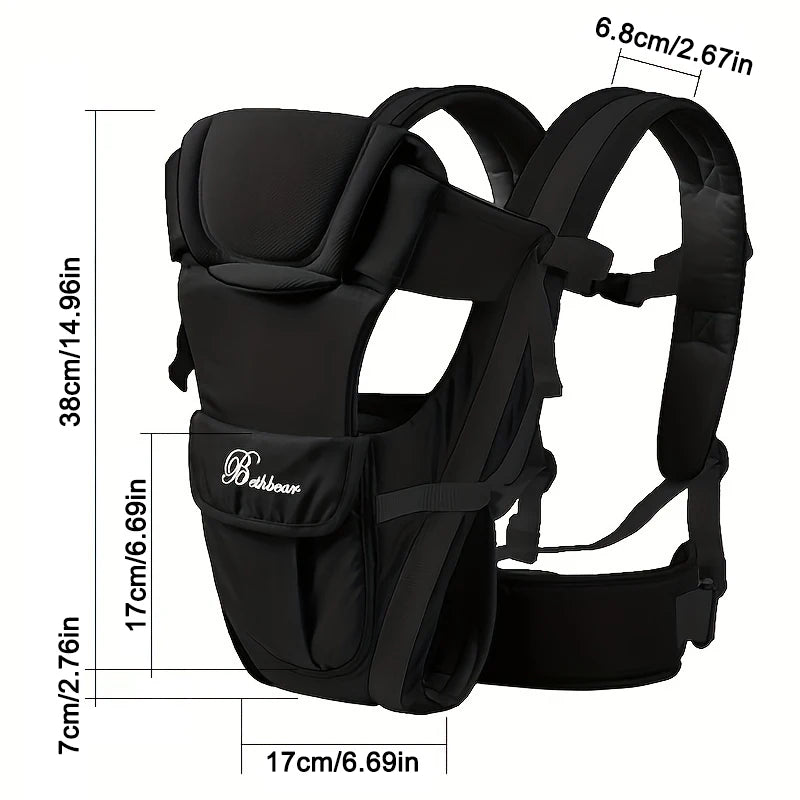 Porte-Bébé Ergonomique 4-en-1 – Confort pour Bébé et Parents