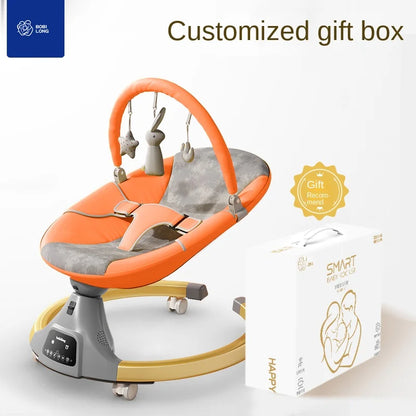 Chaise à bascule électrique apaisante pour bébé – Berceau multifonctionnel 0-36 mois | Les Petits Trésors Boutique