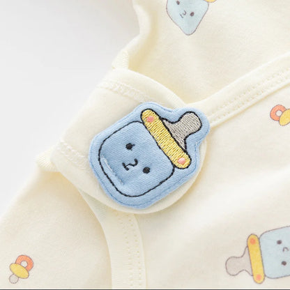 Barboteuse Douce Rêverie™ – Combinaison Bébé en Coton Confort (0–6 mois)