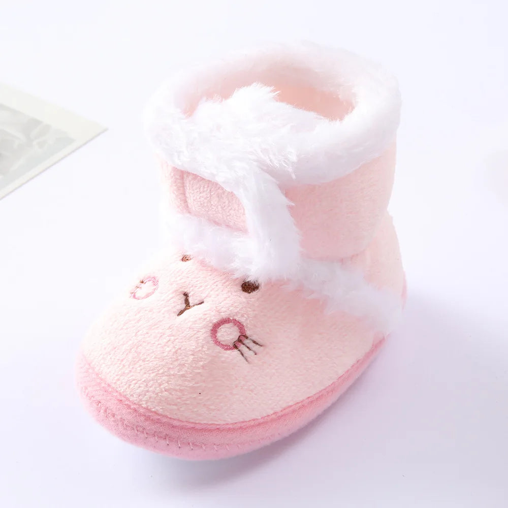 Bottines d’Hiver Douces et Chaudes pour Nouveau-Né – Premiers Pas Bébé Fille & Garçon