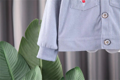 Ensembles pour bébés, nouveaux vêtements de printemps et d'automne, ensemble de loisirs manteau + pantalon, ensemble deux pièces pour garçons et filles, veste à la mode, vêtements Version coréenne, 2025