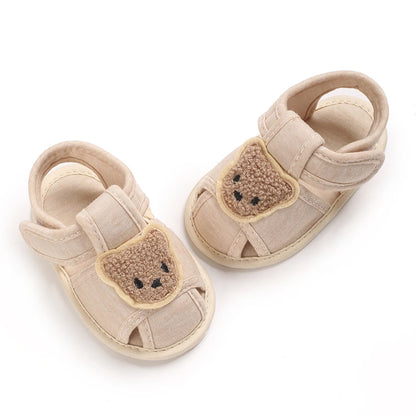 Sandales Bébé Premiers Pas – Semelle Souple & Motifs Animés (0–18 Mois)