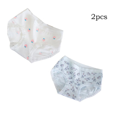 Lot de 2 Culottes Fille en Coton Doux – Confort Petit Trésor