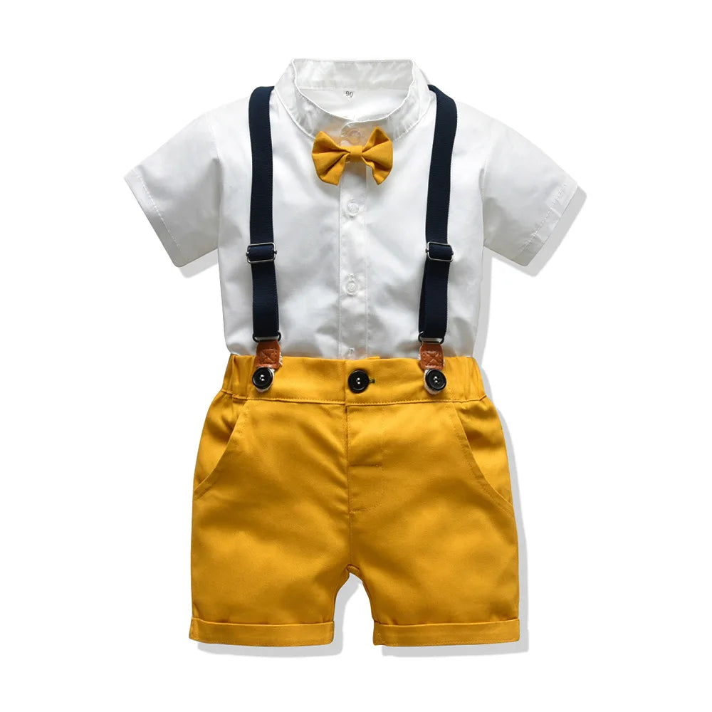 Ensemble de vêtements formels rayés pour garçons, blazers, pantalons en émail pour bébé, olympiques de mariage pour enfants, olympiques de fête