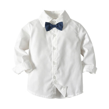 Ensemble de vêtements formels rayés pour garçons, blazers, pantalons en émail pour bébé, olympiques de mariage pour enfants, olympiques de fête