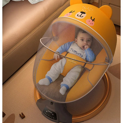 Chaise à bascule électrique apaisante pour bébé – Berceau multifonctionnel 0-36 mois | Les Petits Trésors Boutique