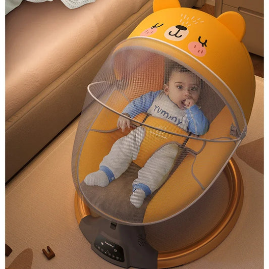 Chaise à bascule électrique apaisante pour bébé – Berceau multifonctionnel 0-36 mois | Les Petits Trésors Boutique