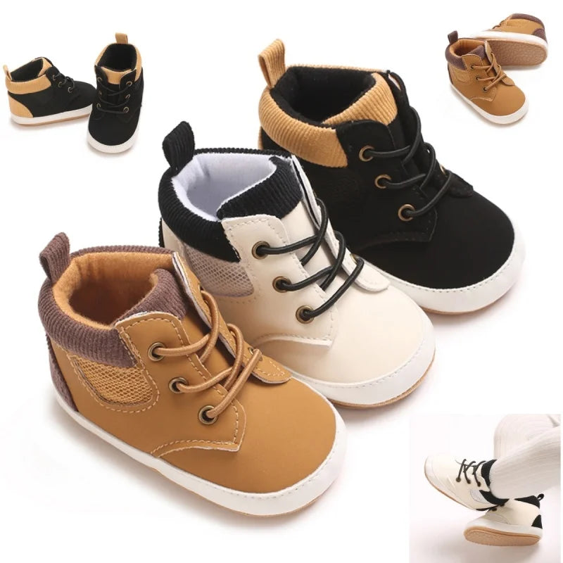 Chaussures montantes bébé antidérapantes – Souples, confortables & stylées