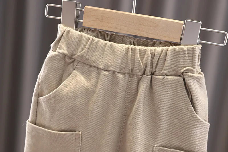 Ensemble Garçon 3 Pièces Chic Décontracté – Chemise à Carreaux, Gilet & Pantalon