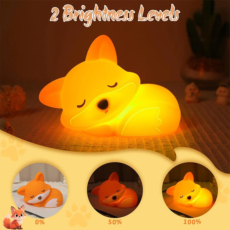 Veilleuse Renard Apaisante pour Bébé – Lumière Douce & Sommeil Paisible