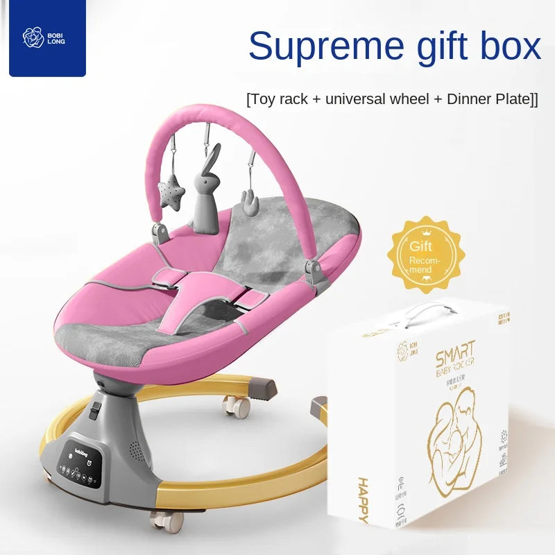 Chaise à bascule électrique apaisante pour bébé – Berceau multifonctionnel 0-36 mois | Les Petits Trésors Boutique