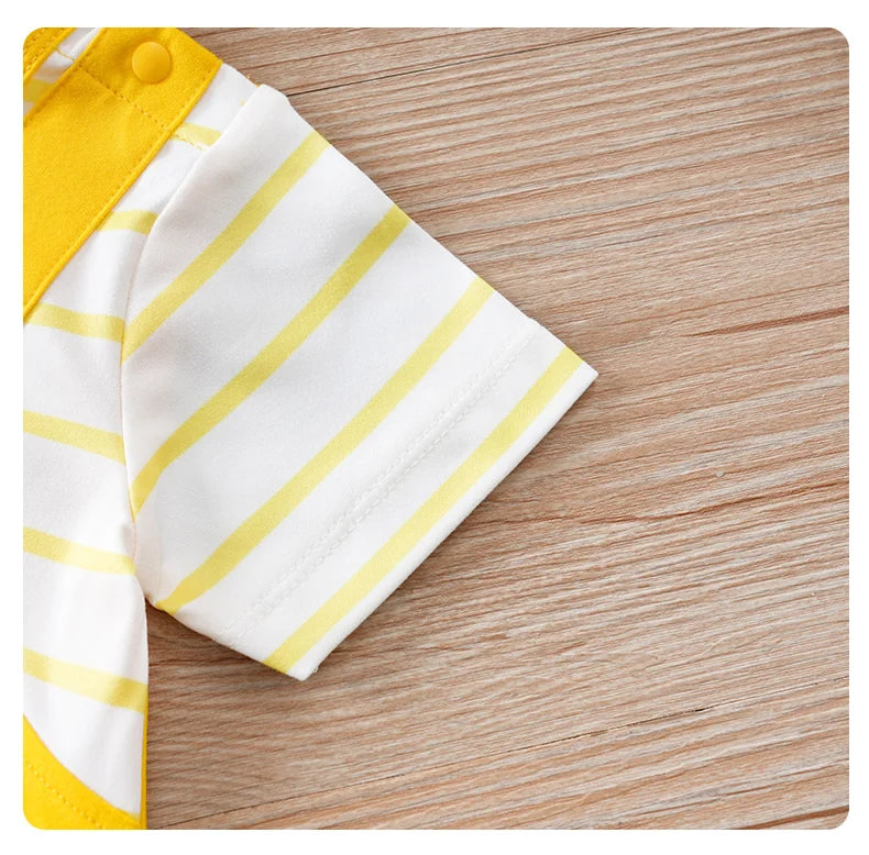 Combinaison Bébé Jaune – Motif Petit Chien Mignon