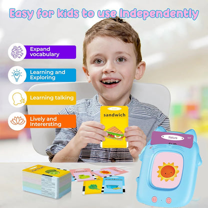 Machine d’Apprentissage Parlante avec Cartes Flash – Jouet Éducatif Multilingue pour Tout-Petits