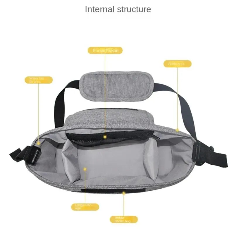 Sac Organisateur de Poussette Bébé – Sac de Rangement Universel pour Biberons et Accessoires