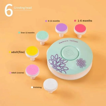 Kit manucure bébé électrique – Lime douce & sécuritaire – Pour nouveau-nés et bébés