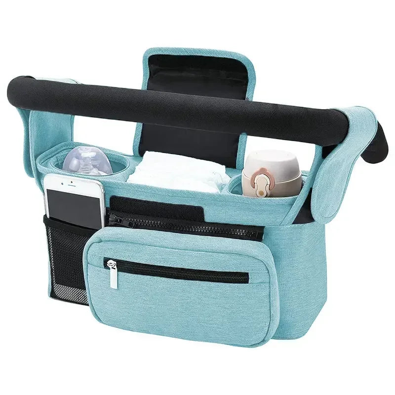 Sac Organisateur de Poussette Bébé – Grande Capacité avec Porte-Biberon et Poches Multifonctions