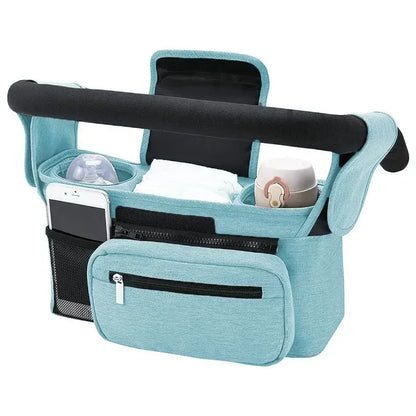 Sac Organisateur de Poussette Bébé – Grande Capacité avec Porte-Biberon et Poches Multifonctions