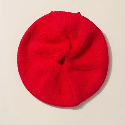 Béret bébé avec grand nœud – Chapeau élégant pour nouveau-né et petite fille