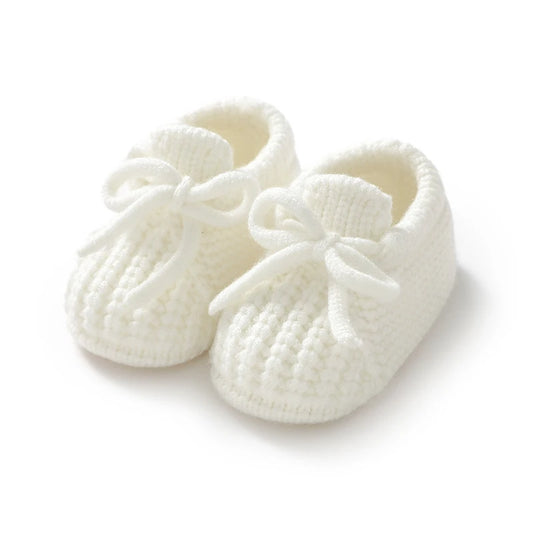 Chaussons Tricot Douceur™ – Bottines Souples pour Nouveau-Né (0–12 mois)