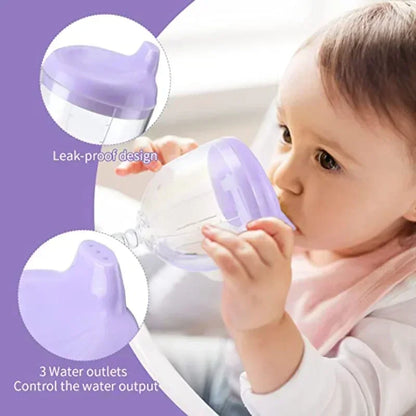Novelty Wine Glass Shaped Sippy Cup with Lid 150ml Baby Learning Drinking Bottle Kids Toldder Nursing Bottle Infant Feeding Cups