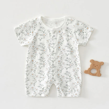 Body Été Douce Brise™ – Barboteuse Bébé Manches Courtes en Coton (1–18 mois)