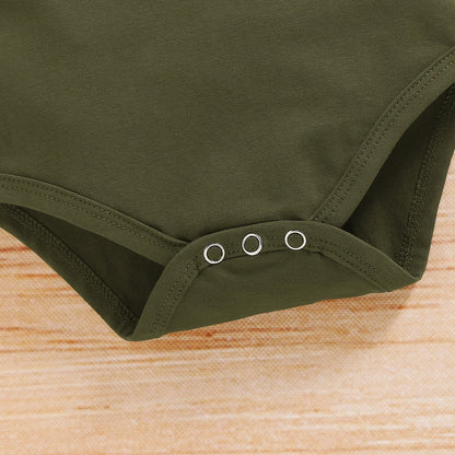 Ensemble Bébé Garçon Été – Body Manches Courtes & Pantalon Camouflage en Coton