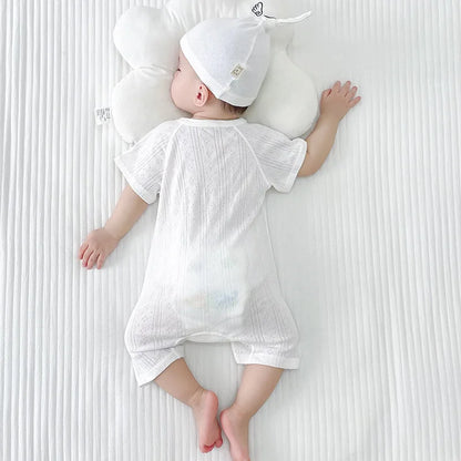 Barboteuse bébé 100 % coton (0–24 mois) – Pyjama d’été doux et respirant