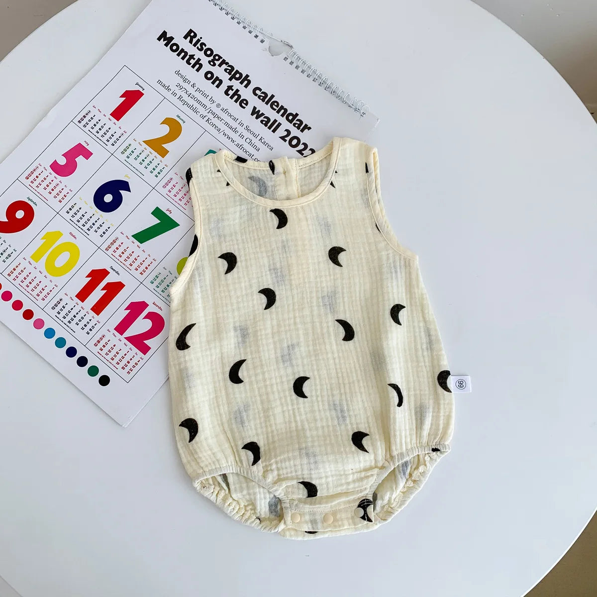 Barboteuse bébé en coton léger – Tenue d’été confortable pour nouveau-né (0-24 mois)
