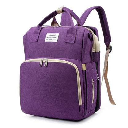 Sac à Dos Bébé avec Lit Pliable – Sac à Langer Multifonction pour Parents
