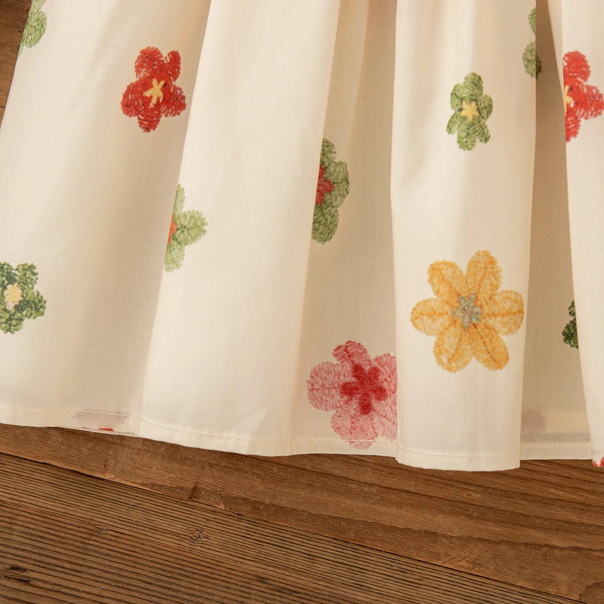 Robe Bébé Fille Fleurie d’Été + Petit Sac Offert (1–2 ans) – Coton/Polyester