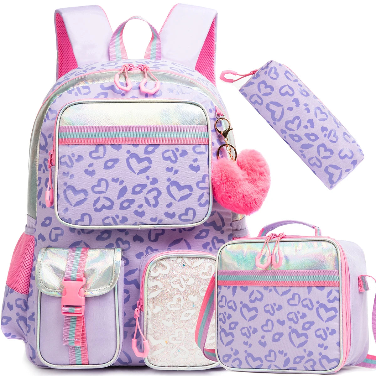 Sac à dos scolaire Meetbelfy pour filles – Cartable esthétique style preppy, sac à livres léger pour école primaire