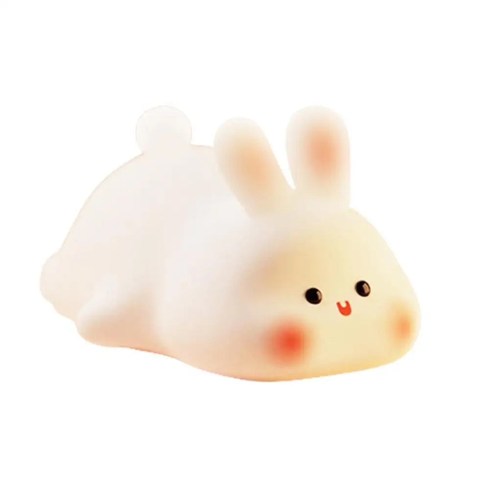 Veilleuse Lapin Bébé Silicone – Lampe Nuit Apaisante Rechargeable