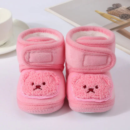 Bottines d’Hiver Douces et Chaudes pour Nouveau-Né – Premiers Pas Bébé Fille & Garçon
