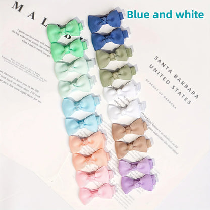 10/20 Pcs Boutique Tiny Baby Bows Grosgrain 2" Hair Bows Non-Slip Full Lined Alligator Clips for Baby Girls Toddlers