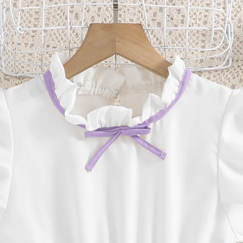 Ensemble chic jupe plissée – Style coréen (Fille)