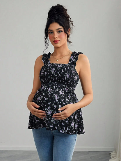 Haut de maternité léger et confortable – Camisole grossesse élégante avec soutien intégré | Collection Maman