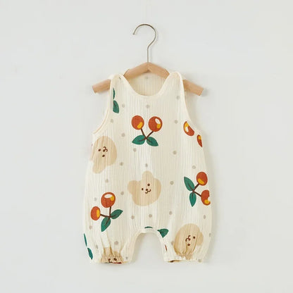 Barboteuse bébé imprimée ours – Combinaison douce et confortable pour nouveau-né