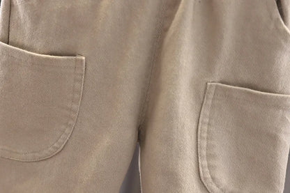 Ensemble Garçon 3 Pièces Chic Décontracté – Chemise à Carreaux, Gilet & Pantalon