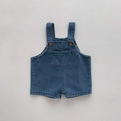 Ensemble bébé été 2 pièces – T-shirt en coton & salopette pantalon décontractée (0 à 3 ans)