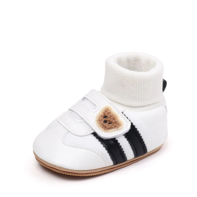 Chaussures Premiers Pas Bébé – Chaussettes Antidérapantes Automne/Hiver (0-18 mois)