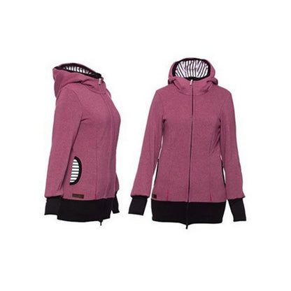 Veste kangourou de maternité – Sweat à capuche pour grossesse et portage bébé