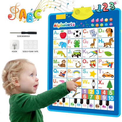 Tableau mural électronique alphabet anglais – ABC parlants & apprentissage musical 123