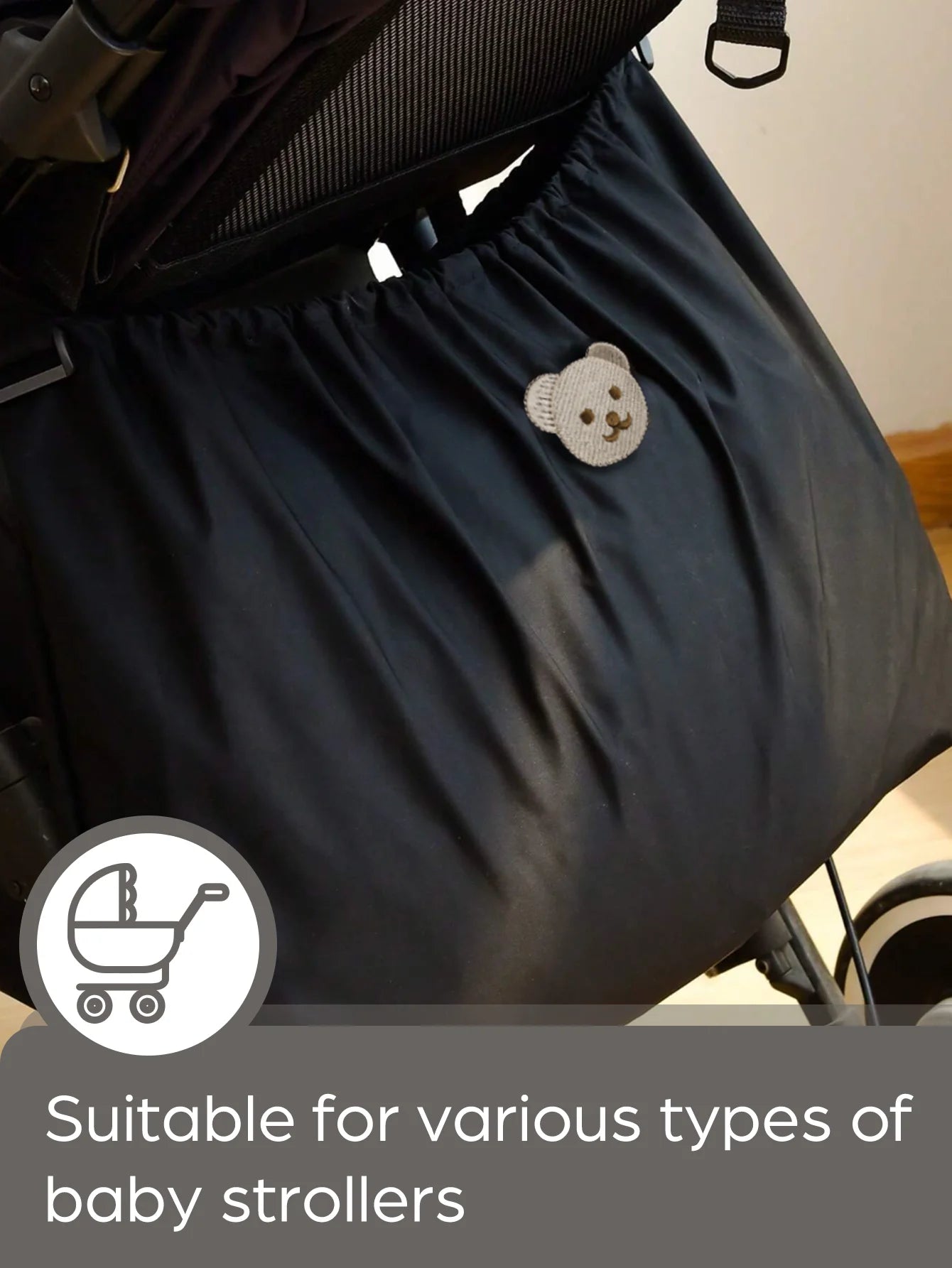 Sac de Rangement Suspendu pour Poussette Bébé – Organisateur Pratique pour Couches et Accessoires