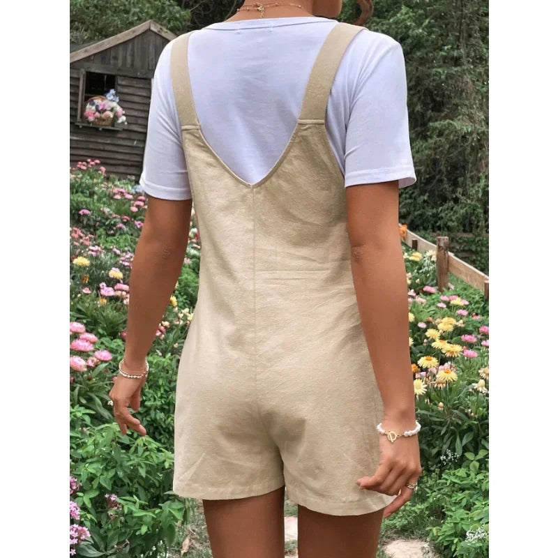 Salopette Short Maternité – Confort Léger Printemps/Été