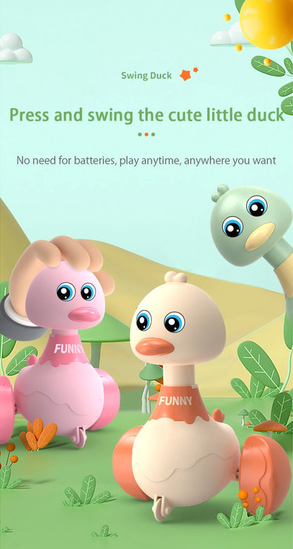 Jouet Éducatif Canard à Inertie – Véhicule à Presser pour l’Éveil des Tout-Petits