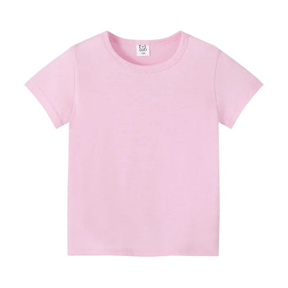 T-shirt d’été enfant unisexe en coton doux – Coupe classique