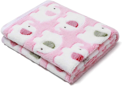 Cute Elephant Baby Blanket Newborn Swaddle Wrap Bedding Soft Warm Infant Quilt Coral Velvet Stroller Cover Babies Accessories